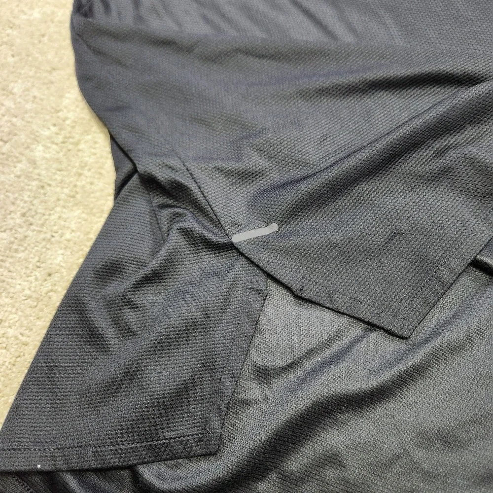 Carolina Panthers Shirt Men Large Blade Collar Nike Polo Dri Fit On Field Black